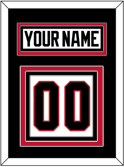 Chicago Nameplate & Number (Back) - Home White (1977-1996) - Premier Tier 3