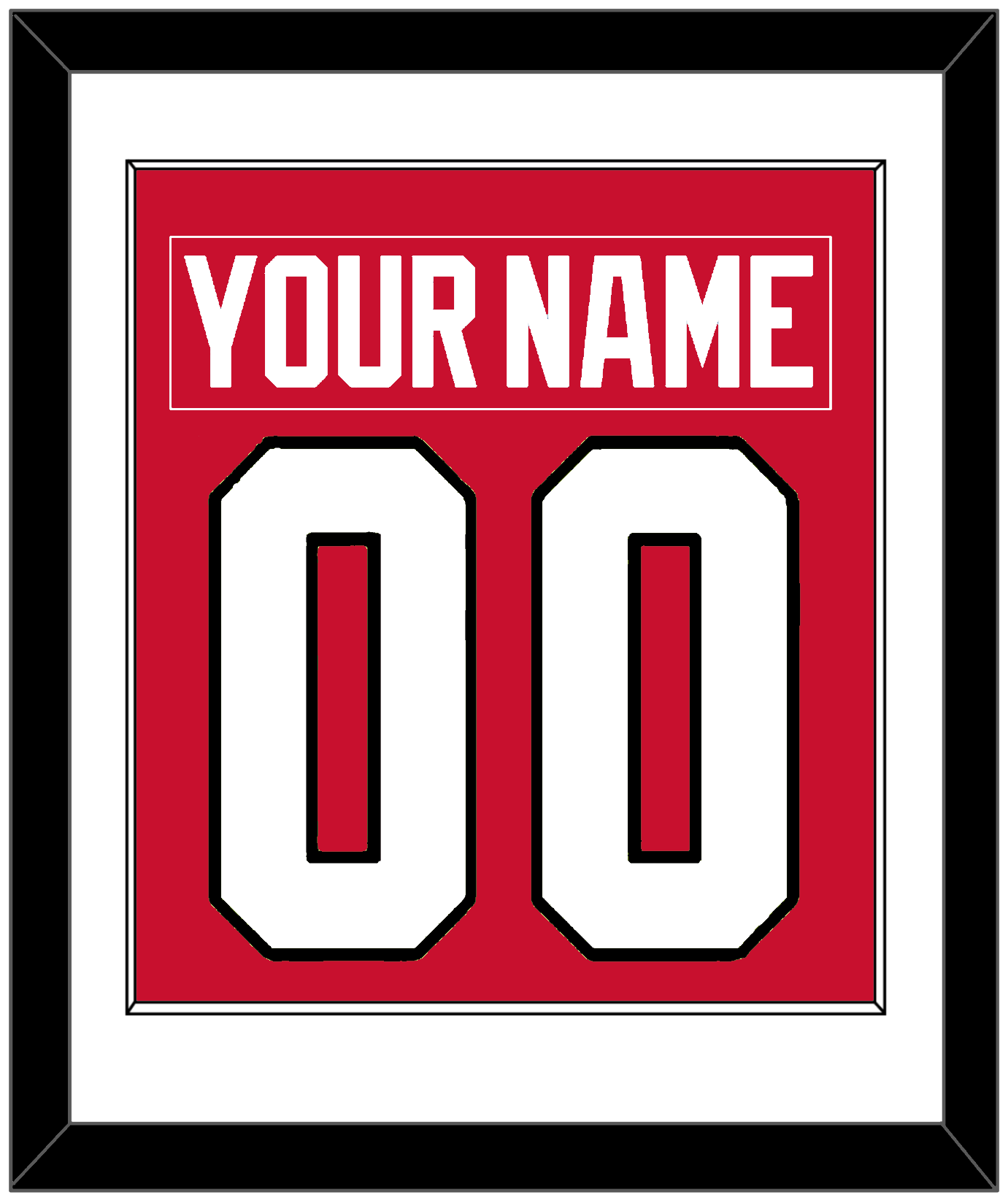 Chicago Nameplate & Number (Back) Combined - Home Red - Essential Tier 1