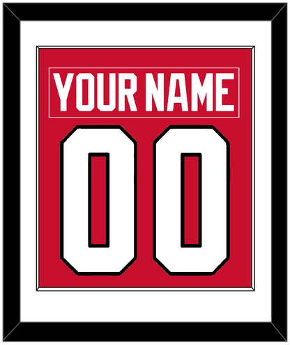 Chicago Nameplate & Number (Back) Combined - Home Red (2007-2017) - Essential Tier 1