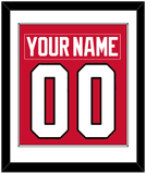 Chicago Nameplate & Number (Back) Combined - Home Red (2007-2017) - Single Mat 1