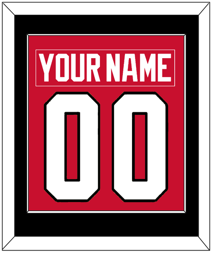Chicago Nameplate & Number (Back) Combined - Home Red - Essential Tier 2