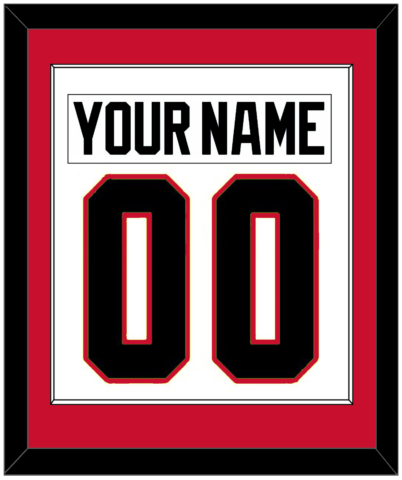 Chicago Nameplate & Number (Back) Combined - Road White - Essential Tier 1