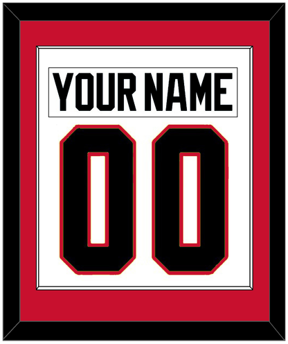 Chicago Nameplate & Number (Back) Combined - Road White - Essential Tier 1