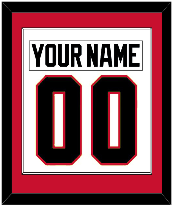 Chicago Nameplate & Number (Back) Combined - Road White - Single Mat 1