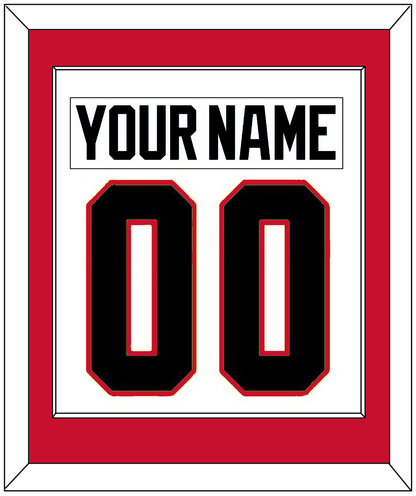Chicago Nameplate & Number (Back) Combined - Road White - Essential Tier 1