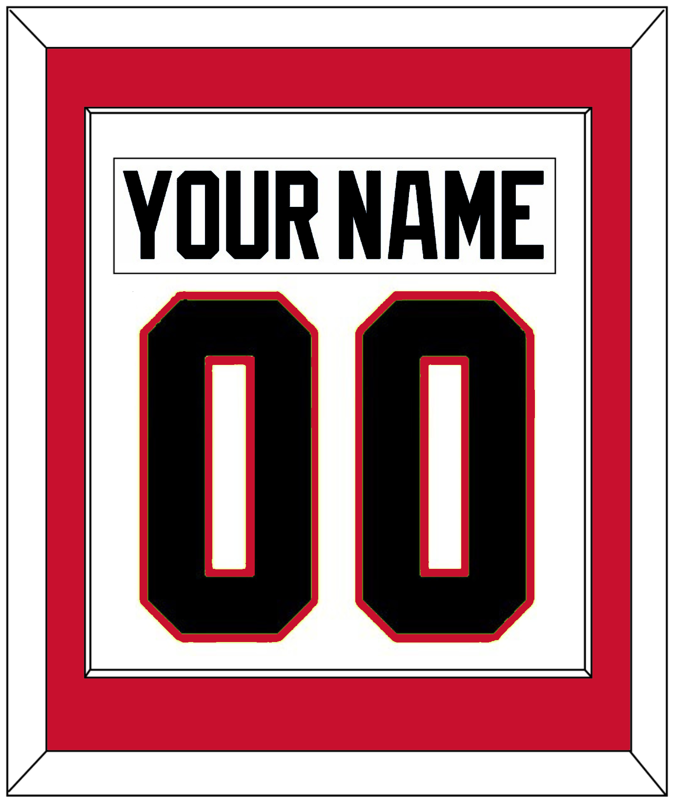 Chicago Nameplate & Number (Back) Combined - Road White (2007-2017) - Essential Tier 1