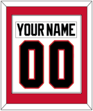 Chicago Nameplate & Number (Back) Combined - Home White (1977-1996) - Single Mat 1