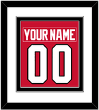 Chicago Nameplate & Number (Back) Combined - Road Red (1977-1996) - Double Mat 1