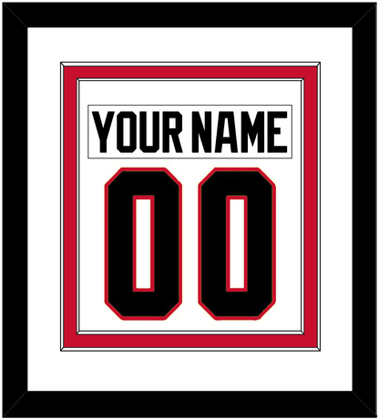 Chicago Nameplate & Number (Back) Combined - Road White - Signature Tier 1