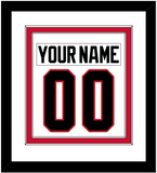 Chicago Nameplate & Number (Back) Combined - Home/Road White (1999-2007) - Double Mat 1