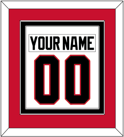 Chicago Nameplate & Number (Back) Combined - Road White - Signature Tier 2