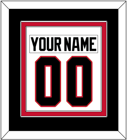 Chicago Nameplate & Number (Back) Combined - Road White (2007-2017) - Signature Tier 3