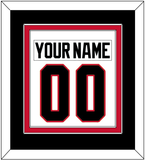 Chicago Nameplate & Number (Back) Combined - Home White (1996-1999) - Double Mat 3
