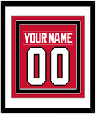 Chicago Nameplate & Number (Back) Combined - Road Red (1977-1996) - Triple Mat 1