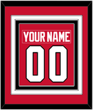 Chicago Nameplate & Number (Back) Combined - Road Red (1977-1996) - Triple Mat 2