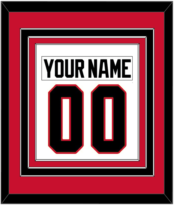 Chicago Nameplate & Number (Back) Combined - Road White - Triple Mat 2