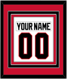 Chicago Nameplate & Number (Back) Combined - Home/Road White (1999-2007) - Triple Mat 2