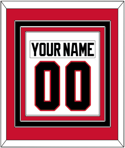 Chicago Nameplate & Number (Back) Combined - Road White (2007-2017) - Premier Tier 2