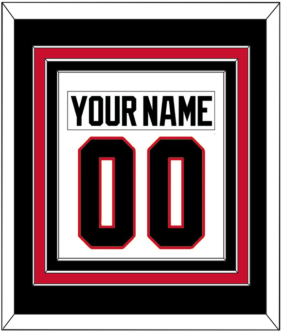 Chicago Nameplate & Number (Back) Combined - Road White - Triple Mat 3