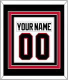 Chicago Nameplate & Number (Back) Combined - Home White (1996-1999) - Triple Mat 3