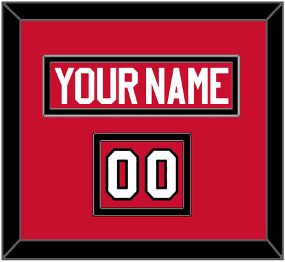 Chicago Nameplate & Number (Shoulder) - Road Red (1977-1996) - Signature Tier 2