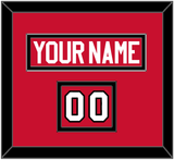 Chicago Nameplate & Number (Shoulder) - Road/Home Red (1999-2007) - Double Mat 2