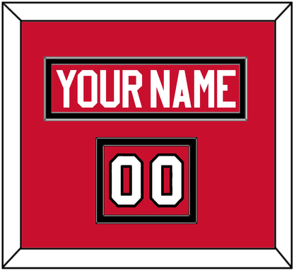 Chicago Nameplate & Number (Shoulder) - Home Red - Signature Tier 2