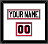Chicago Nameplate & Number (Shoulder) - Home/Road White (1999-2007) - Double Mat 1