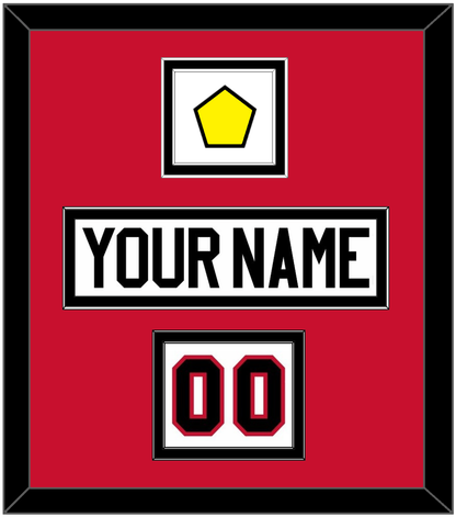 Chicago Nameplate, Number (Shoulder) & Jersey Logo Patch - Road White (2007-2017) - Signature Tier 2