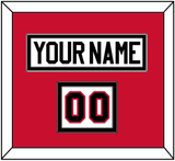 Chicago Nameplate & Number (Shoulder) - Road White (2007-2017) - Double Mat 2