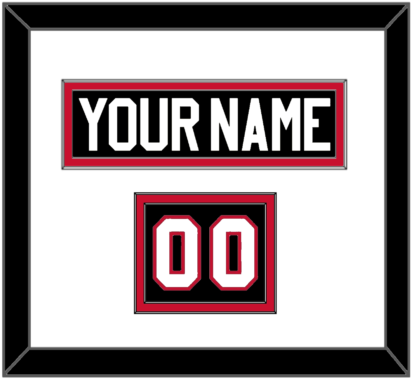 Chicago Nameplate & Number (Shoulder) - Alternate Black (2008-2009) - Signature Tier 1