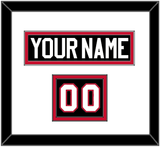 Chicago Nameplate & Number (Shoulder) - Alternate Black (2008-2009) - Double Mat 1