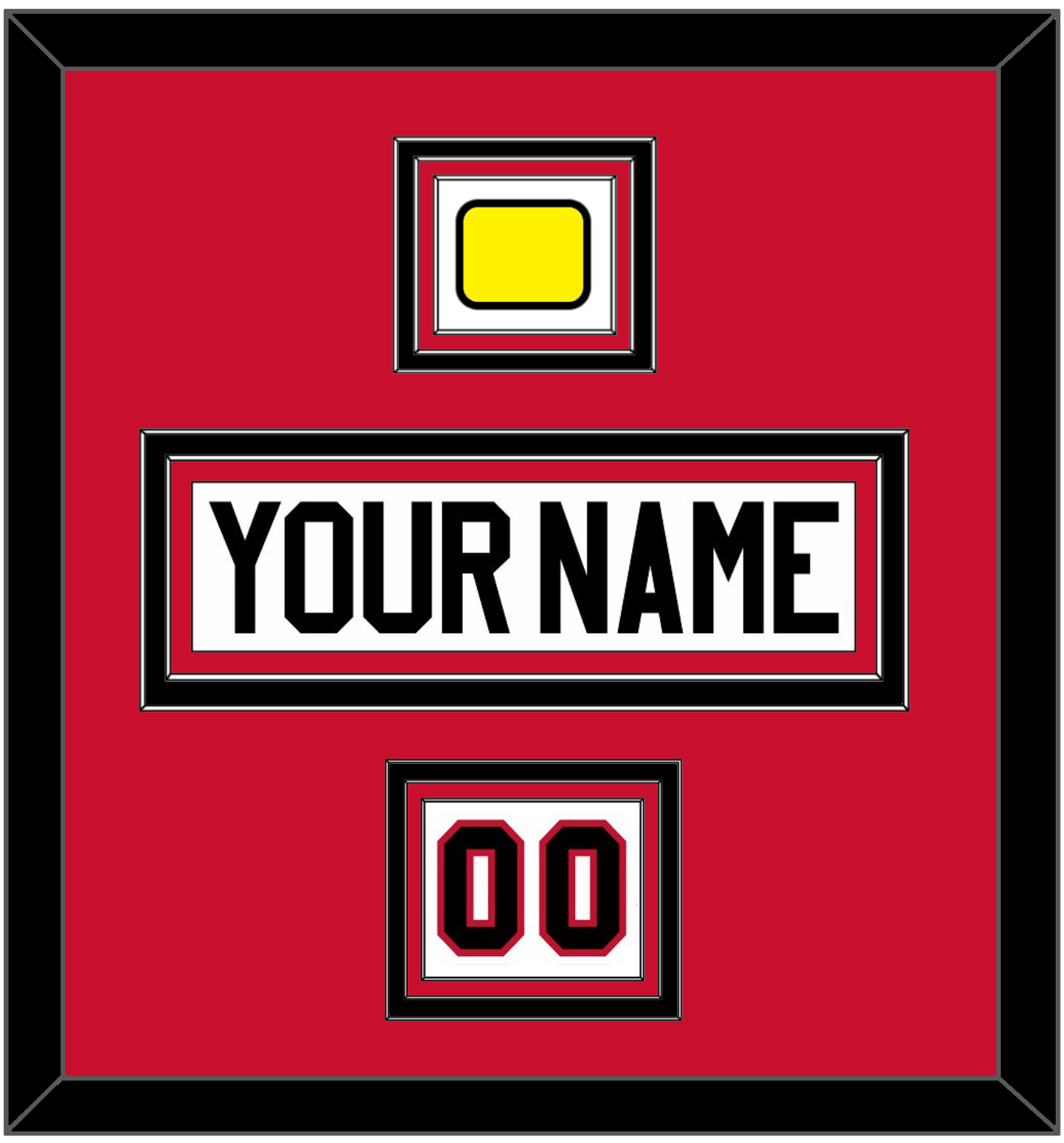 Chicago Nameplate, Number (Shoulder) & Jersey Logo Patch - Home/Road White (1999-2007) - Premier Tier 2