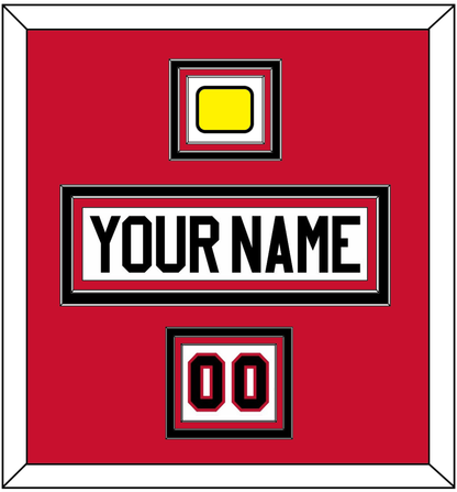 Chicago Nameplate, Number (Shoulder) & Jersey Logo Patch - Road White - Premier Tier 2