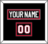 Chicago Nameplate & Number (Shoulder) - Alternate Black (2008-2009) - Double Mat 2
