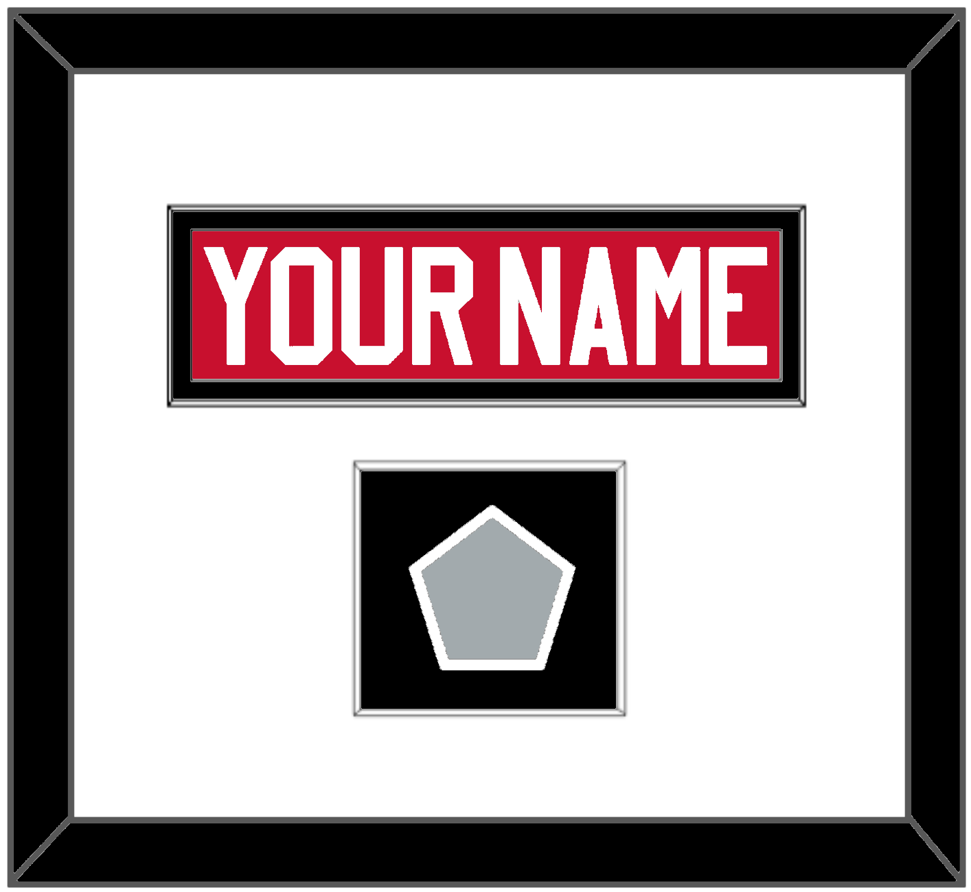 Chicago Nameplate & Stanley Cup Finals Patch - Home Red (2007-2017) - Essential Tier 1