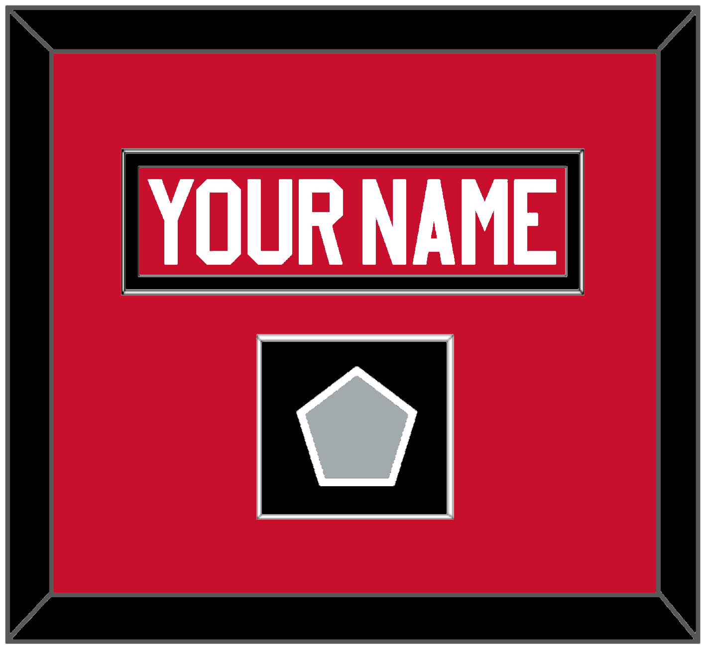 Chicago Nameplate & Stanley Cup Finals Patch - Home Red (2007-2017) - Essential Tier 2