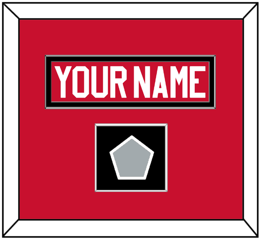Chicago Nameplate & Stanley Cup Finals Patch - Home Red (2007-2017) - Essential Tier 2