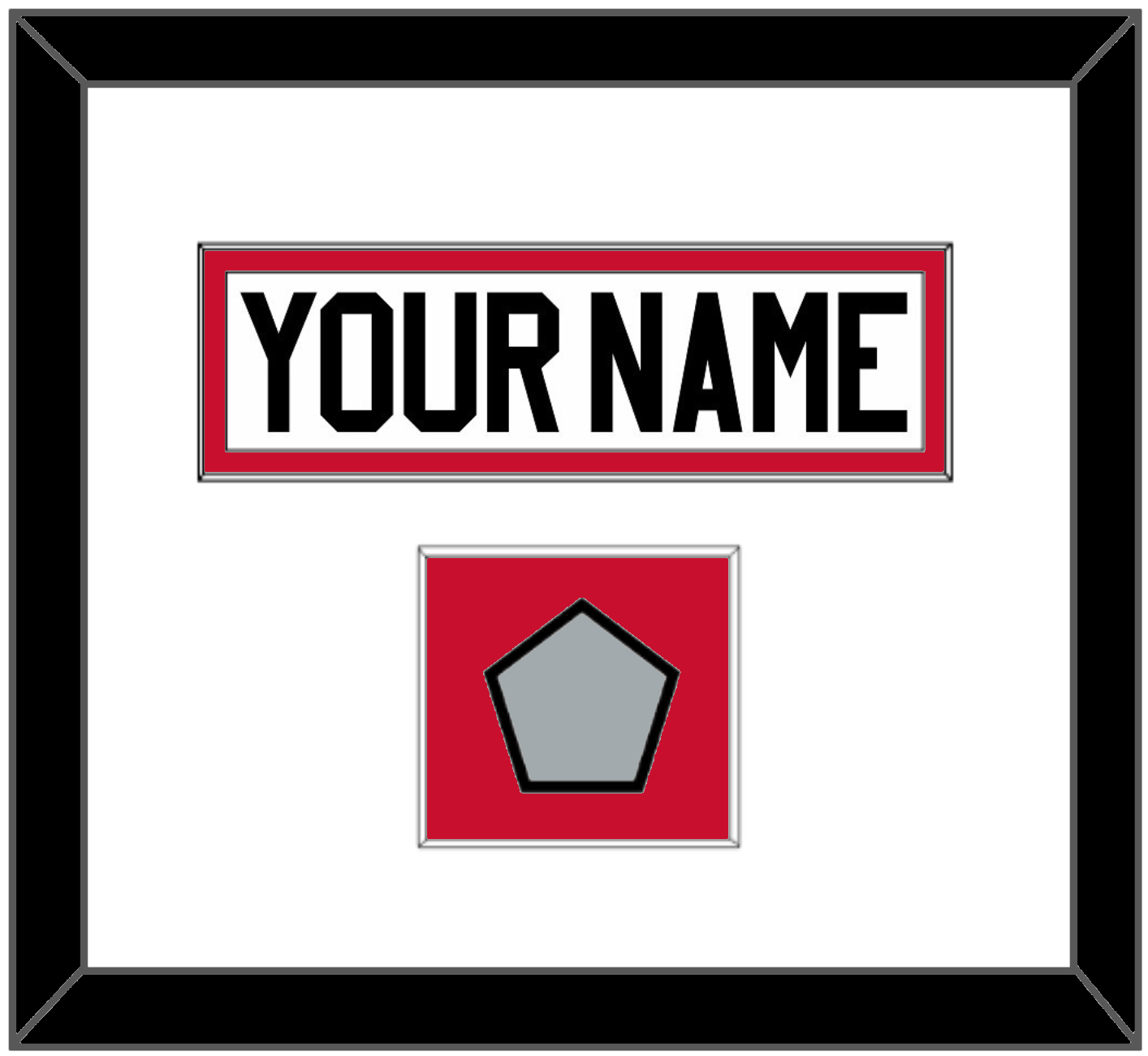 Chicago Nameplate & Stanley Cup Finals Patch - Road White (2007-2017) - Essential Tier 1