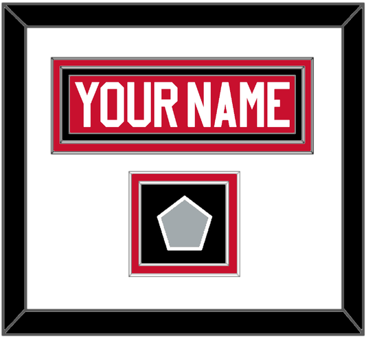 Chicago Nameplate & Stanley Cup Champions Patch - Home Red (2007-2017) - Signature Tier 1