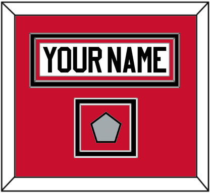Chicago Nameplate & Stanley Cup Finals Patch - Road White (2007-2017) - Signature Tier 2