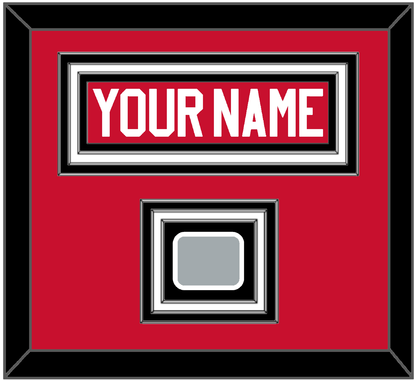 Chicago Nameplate & Stanley Cup Champions Patch - Home Red (2007-2017) - Premier Tier 1