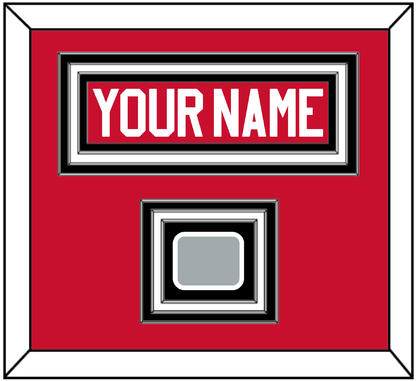 Chicago Nameplate & Stanley Cup Champions Patch - Home Red (2007-2017) - Premier Tier 1