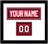 Chicago Nameplate & Number (Shoulder) - Home Red (2007-2017) - Triple Mat 1