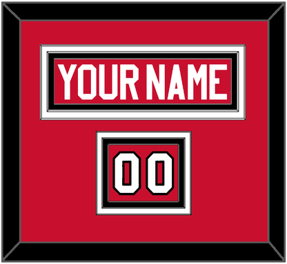 Chicago Nameplate & Number (Shoulder) - Home Red (2007-2017) - Premier Tier 2