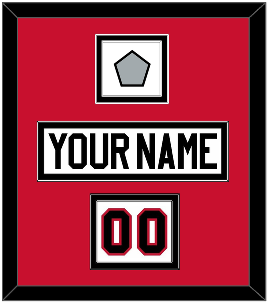 Chicago Nameplate, Number (Shoulder) & Stanley Cup Finals Patch - Road White (2007-2017) - Signature Tier 2