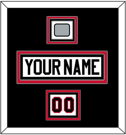 Chicago Nameplate, Number (Shoulder) & Stanley Cup Finals Patch - Road White (2007-2017) - Premier Tier 3