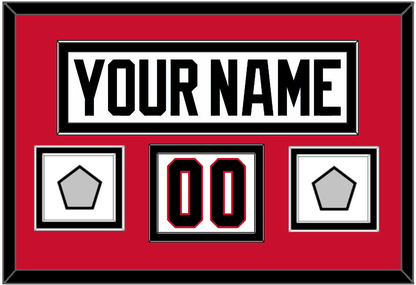 Chicago Nameplate, Number (Shoulder) & 2 Stanley Cup Champions Patches - Road White (2007-2017) - Signature Tier 2