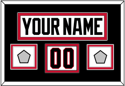 Chicago Nameplate, Number (Shoulder) & 2 Stanley Cup Champions Patches - Road White (2007-2017) - Signature Tier 3