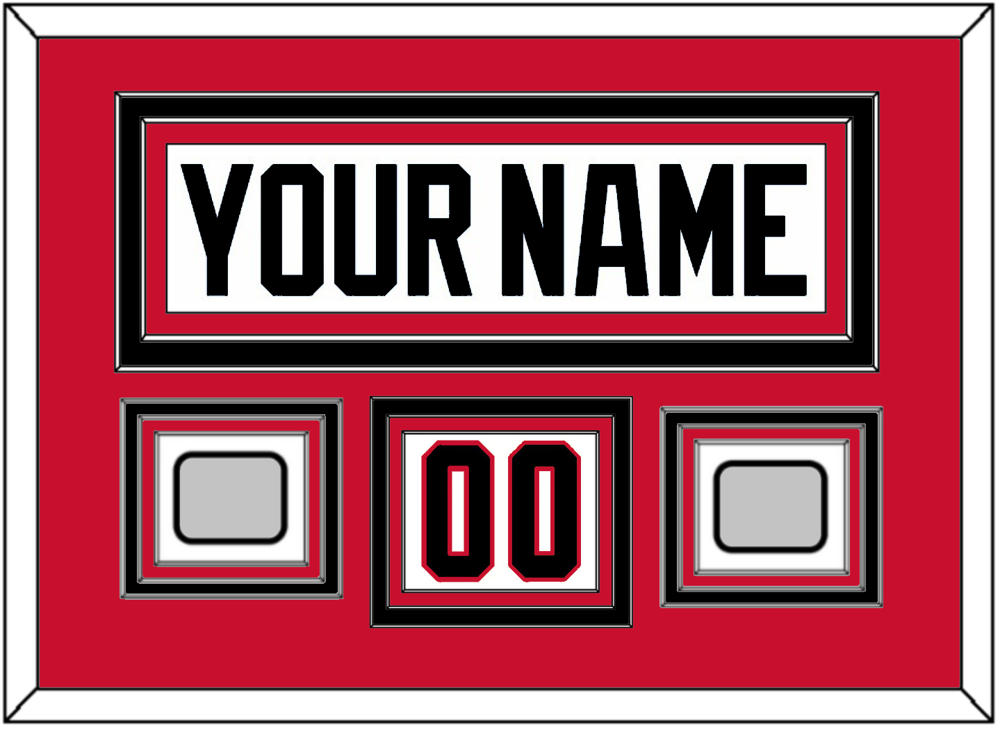 Chicago Nameplate, Number (Shoulder) & 2 Stanley Cup Champions Patches - Road White (2007-2017) - Premier Tier 2
